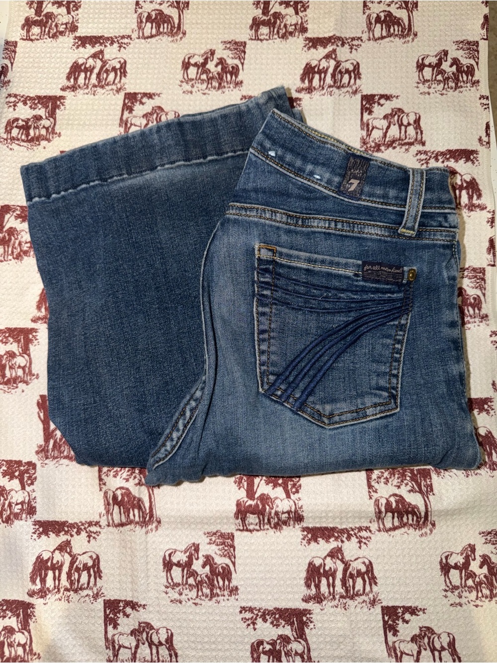7 For All Mankind Women's Bootcut Jeans - Medium Blue